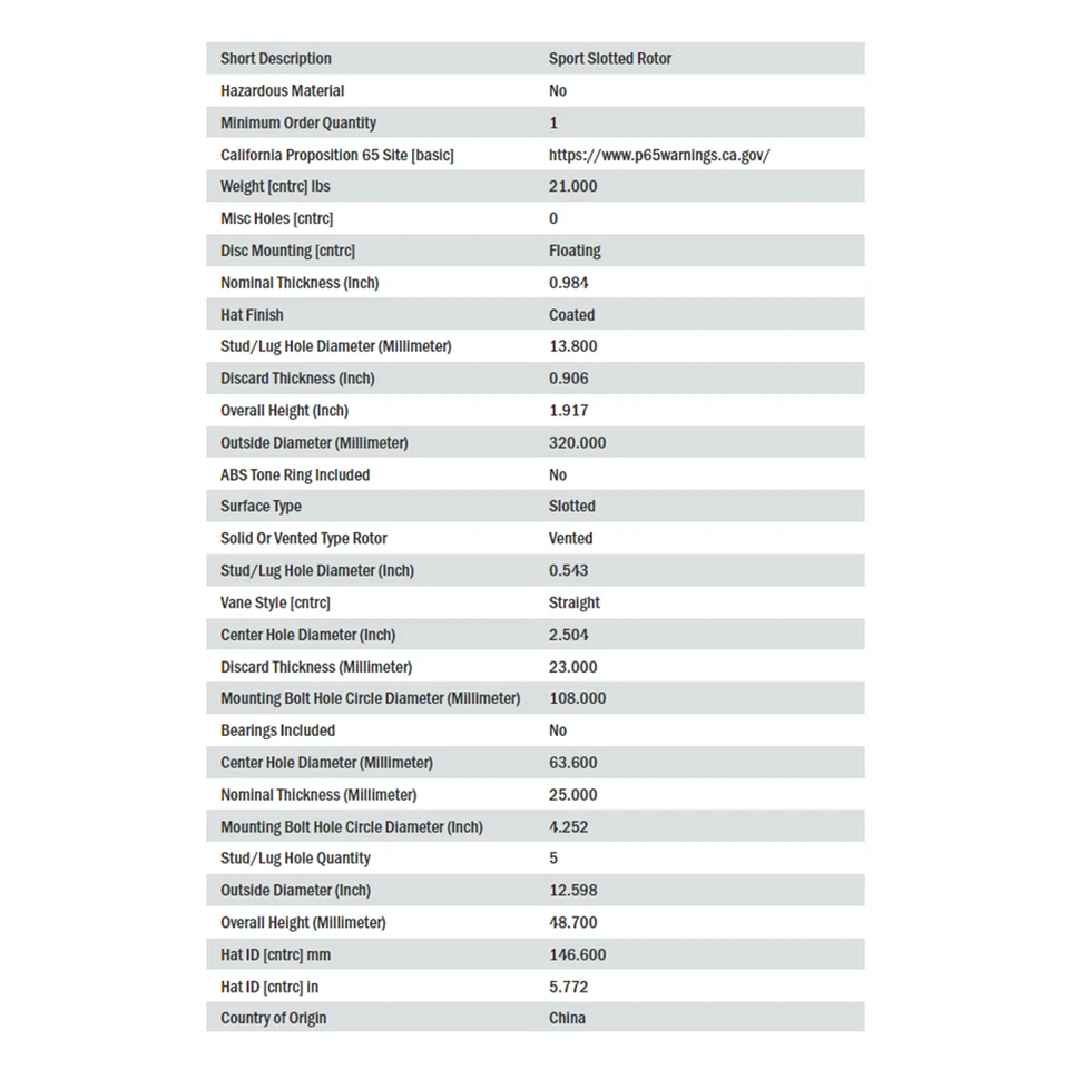 Rotor de freno de disco ranurado deportivo StopTech delantero derecho para Ford, Lincoln y Volvo Foto 3 de 4
