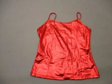 NWT Iefiel Size M(11-12) Women Red Sleeveless Basic Casual Camisole Top 4Y245