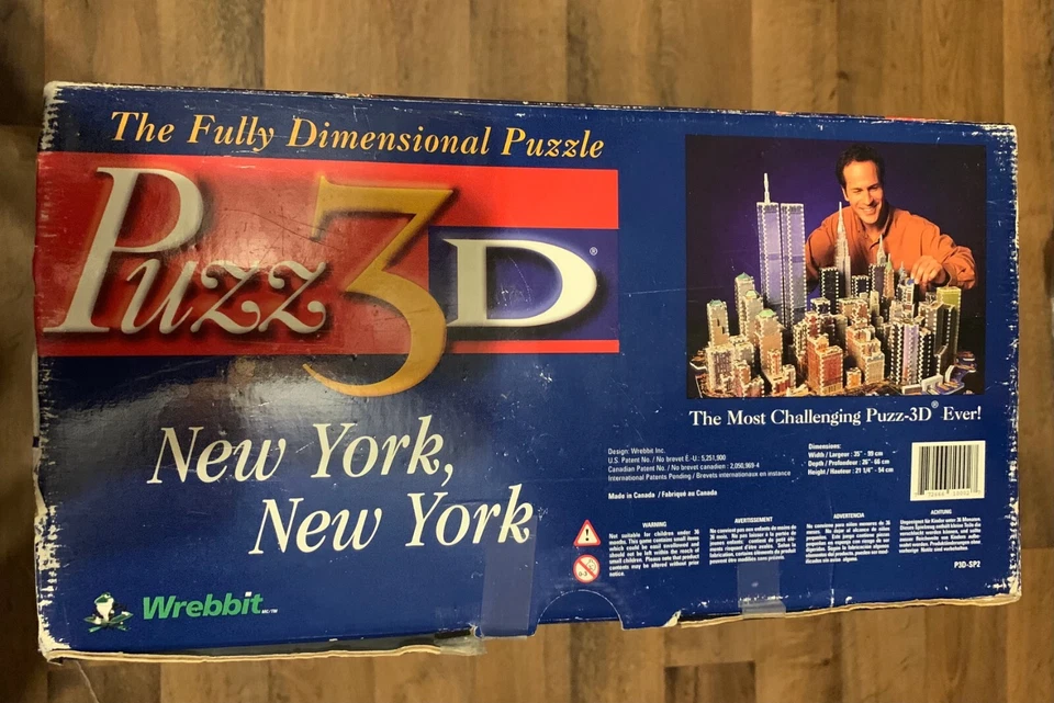 Puzz 3D New York, New York 3141 Piece Puzzle Pre-9/11 NYC Skyline - Unused Read - Image 3 of 3