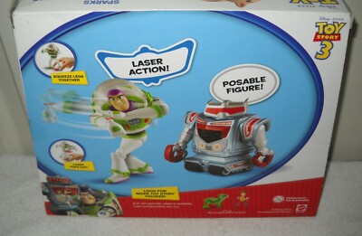 4549 NRFB Disney Pixar Toy Story 3 Sparks Robot & Lazer Blast Buzz