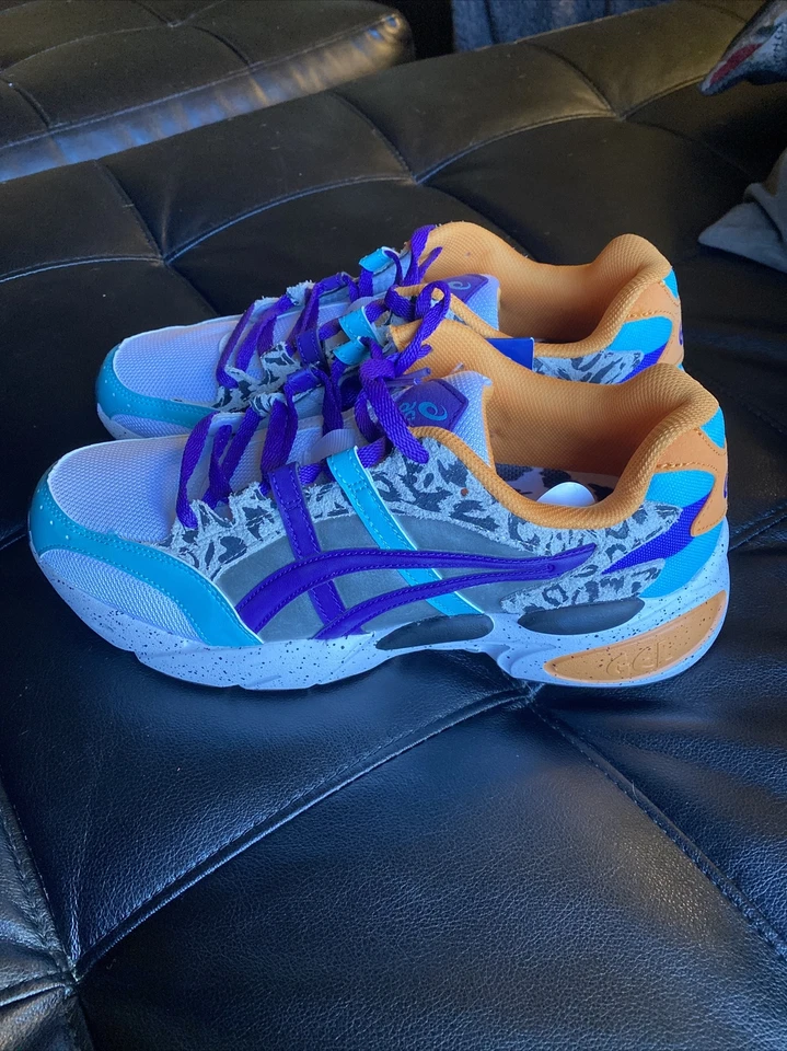 Men's Asics Gel BND "Zebra Print" Athletic Fashion Sneakers 1021A248 100 Size9.5 - Image 4 of 4