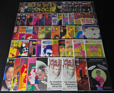 AnotherTime Lot of 52 Psycho Killer Comic Books #1 5 8 Jeffery Dahmer Ted Bundy