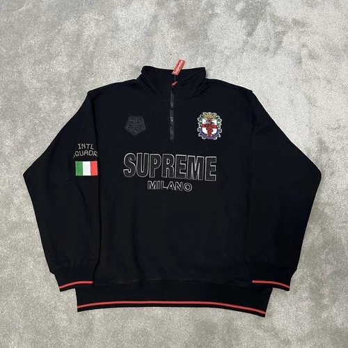 Pull demi fermeture éclair Supreme Milano en TAILLE LARGE ?