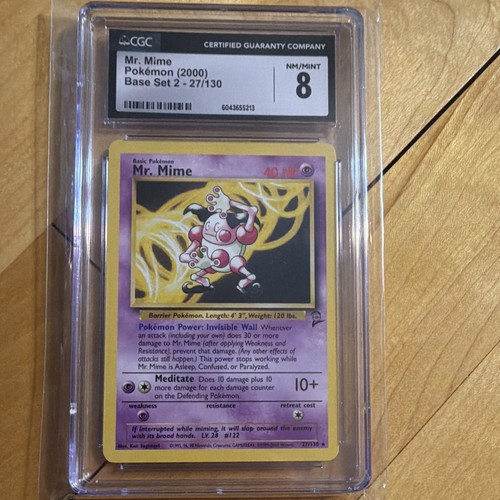 Mr. Mime graded CGC 8 for sale on eBay