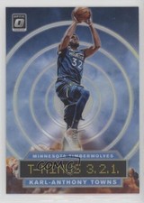 2019-20 Panini Donruss Optic T-Minus 3 2 1 Holo Prizm Karl-Anthony Towns #10 uk2
