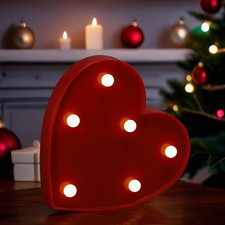 LED Light up Marquee Letters, Battery Powered Decorative LED Letter Lights, Alph