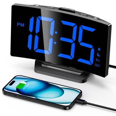 GOLOZA Upgraded Digital Alarm Clock for Bedrooms, Digital Clock with Customiz...