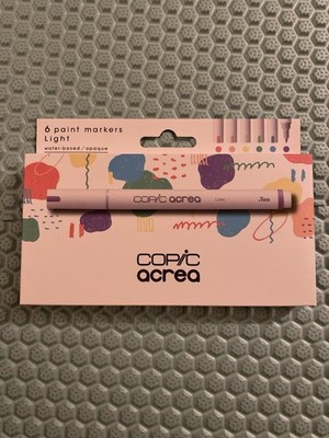 COPIC ACREA Paint Markers - LIGHT Collection () 6 Markers from Japan