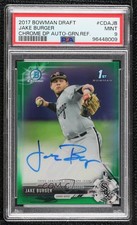2017 Bowman Draft Chrome Pick Green Refractor 94/99 Jake Burger PSA 9 Auto 07m7