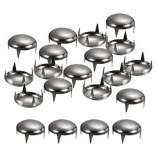 160Pcs Black 16mm Round Dome Rivets for DIY Leather Craft