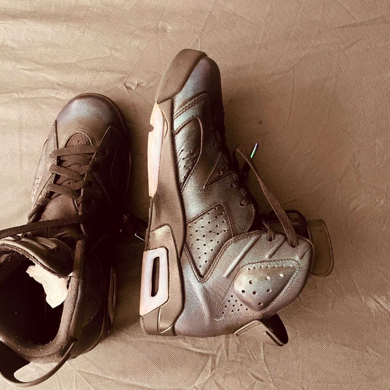 Nike air Jordan Retro 6 All Star Chameleon gotta shine, size 9.5.  thumbnail 4