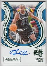 2023-24 Panini Immaculate Collection Grant Hill Virtuoso Green Emerald Auto /5