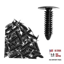 100 Pcs Car Bumper Fastener Clips, Nylon Plugs, Universal Fender Liner Push