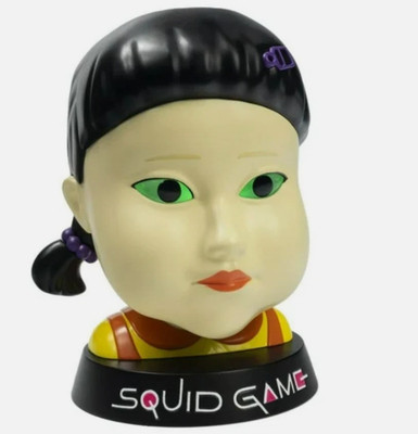 Netflix NTFX Squid Game Young-Hee Light up Eyes - Red Green Light Bowl NEW
