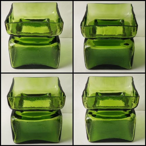 Finncristal Helena Tynell Green Vase Scandinavian Art Glass Riihimaki - Picture 8 of 12