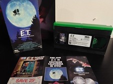 E.T. The Extra-Terrestrial ET VHS Green Edition Universal Sticker W/Catalog