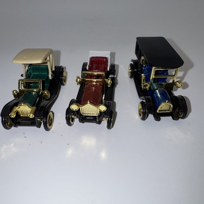#ad Set Of 3 Vintage Classic Antique Cars High Speed 2.5quot; Die Cast Scale Model $9.50
