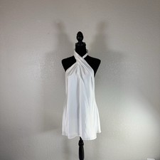 Show Me Your Mumu Jasmine Halter Mini Dress Sz S White