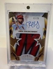 2022 Topps Five Star Paul Goldschmidt Material Jumbo Patch Tri-Color Auto 2/25