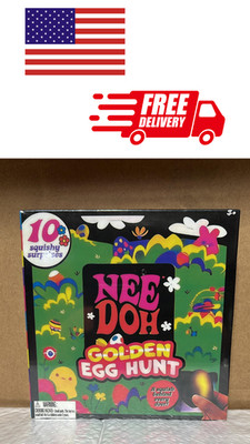 Nee Doh Easter Golden Egg Hunt Mystery 10 Squishy Surprises Collectibles OY