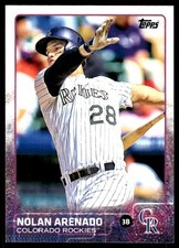 Nolan Arenado 2015 Topps #62 Colorado Rockies FREE SHIPPING AutographDen