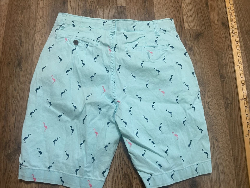 Pantalones Cortos Flex Plugg, Para Hombre Talla 32, Azul Rosa, Flamenco, Frente Plano Foto 2 de 4