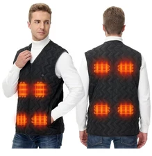 Heated Winter Vest Men/Women Body 8 Zones Electric USB Heating Jacket XXL