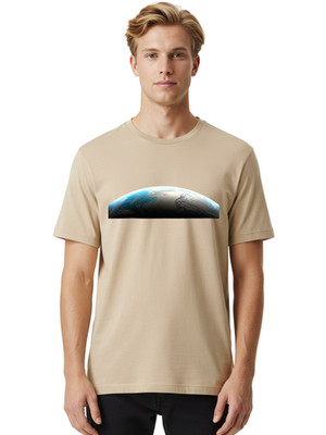 Earth-From-Space-2 Mens Graphic Tee, 100% Cotton, Casual Summer Wear