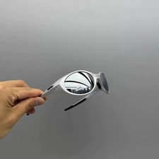 Oakley Eye Jacket Redux Sunglasses Silver Frame Sport Wrap Y2K