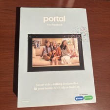 Facebook Portal from Facebook Black Smart Speaker Alexa Wi-Fi Voice Search