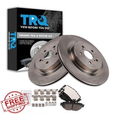 TRQ 20-24 Highlander RX350 Rear Ceramic Brake Pad Rotor Set