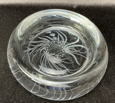 Edward Hald Bowl FISH GRAAL FISHGRAAL Orrefors Sweden SIGNED NUMBERED 7''