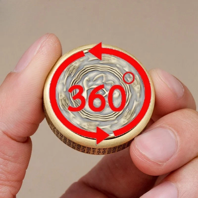 Juguetes hilanderos inquietos Buda de 3,4 cm alivio del estrés juguetes inquietos de metal para adultos manualidades Foto 4 de 4