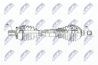Antriebswelle NTY NPW-VV-059 FüR Volvo XC90 1 275 AWD