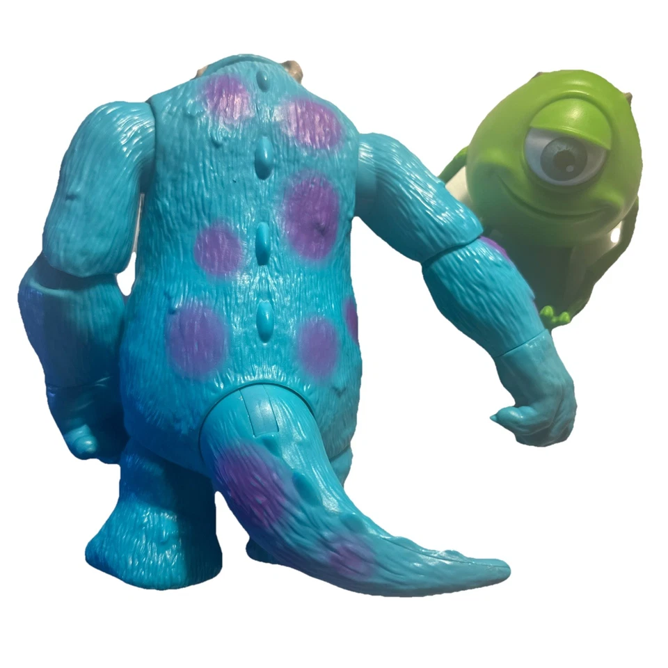 Disney Pixar Monsters Inc. Mattel 8” Sully Action Figure Posable Toy 2019 & Mike - Image 4 of 4