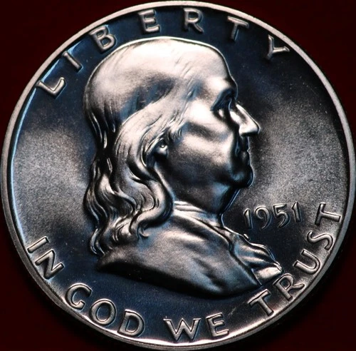 1951-P Franklin Half Dollar Proof — photo from another recent sale