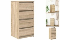 Sideboard Sonoma-Eiche 37,5X35X76 Cm Holzwerkstoff