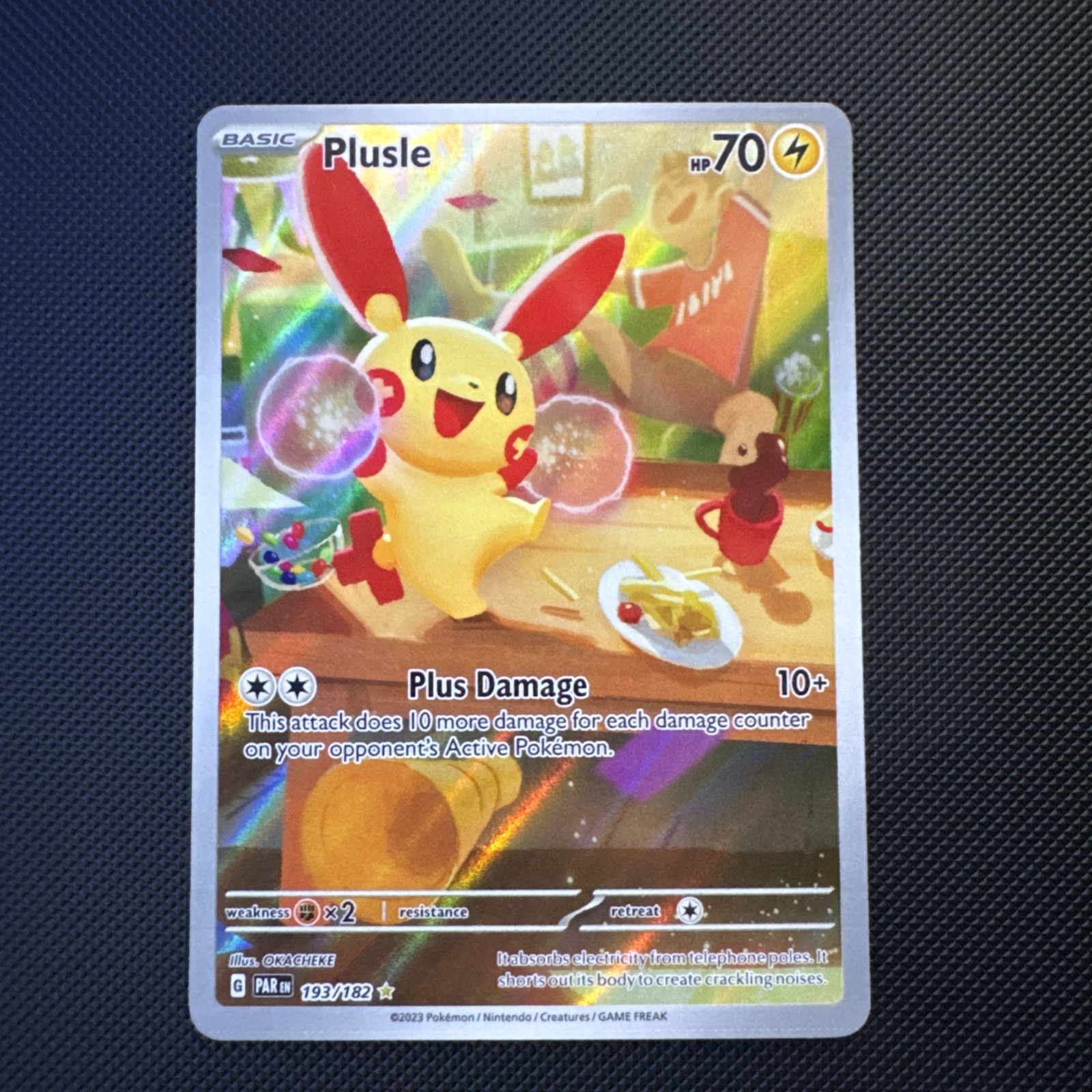 Pokémon TCG Plusle 193/182 Paradox Rift Illustration Rare NM