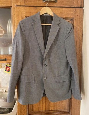 Herren Jacke SCHNEIDEREI grau Rebhuhnauge englischer Stoff Wolle Gr.50