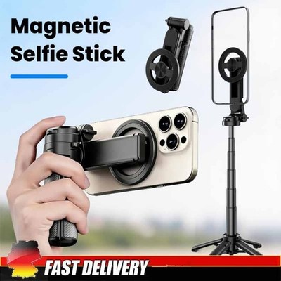 2026 Saker Magnetic Pocket Selfie Stick 4-in-1 with Tripod Stand&Wireless Remote