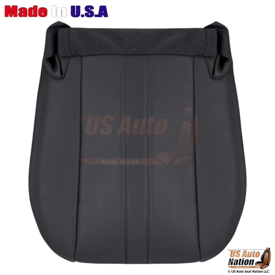 Cubiertas de asiento delanteras inferiores de cuero sintético para Chevy Express 2010-2015 muy de peltre oscuro Foto 2 de 4