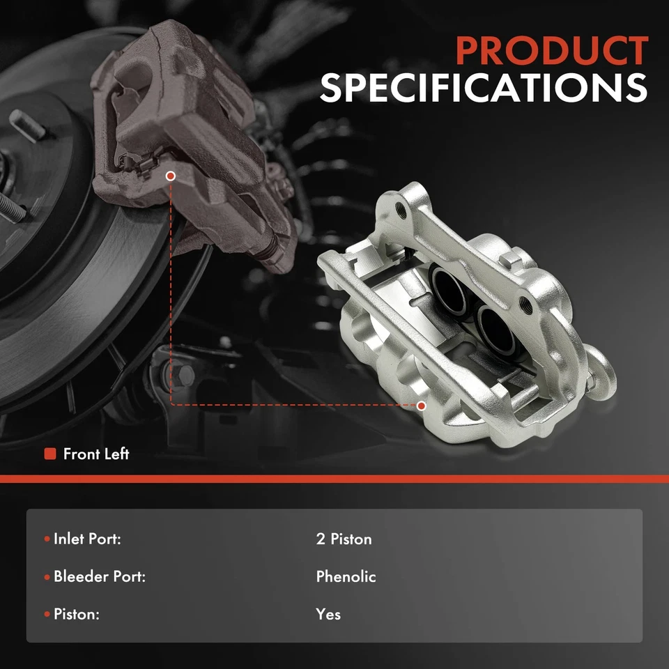 Pinza de freno del conductor delantero con soporte para Land Rover Range Rover LR4 Discovery Foto 2 de 4