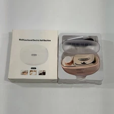 Electric Nail Clippers w/Light Automatic Anicure Trimmer Adult Fingernails Pink