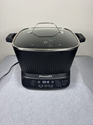 PowerXL StirMax 7.5 Qt Digital Multi-Cooker Auto Stir Black MC107D