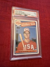 Topps 1985 Mark McGwire #401 USA Baseball Team PSA 7 Graded Rookie Nice