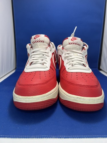 Nike Air Force 1 Low Logo Pack University Red Men Size no box 8.5 - Picture 16 of 19