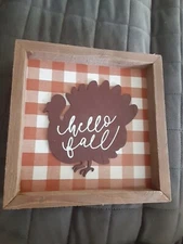 WOODEN TRUE COMFORTS HELLO FALL SIGN