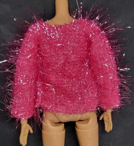NEW! PINK TENSILS CARDIGAN TOP COAT JACKET BARBIE FASHIONISTAS FASHION CLOTHES - Picture 4 of 4