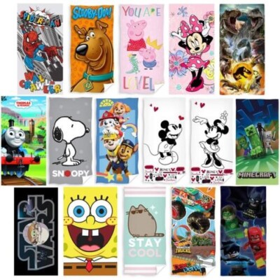 Strand & Badetuch Kinder Favorit Charaktere - Disney Peppa Pig Snoopy & Mehr