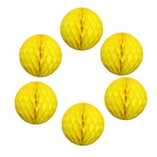 Tissue Paper Honeycomb  Pom Poms Ball Wedding Party Decoration  6PCs [HB]